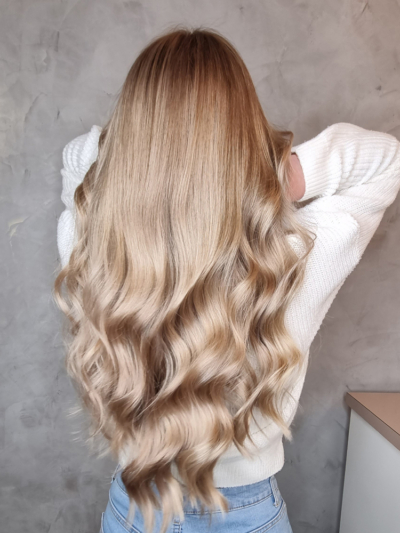 Balayage-Beispielfoto
